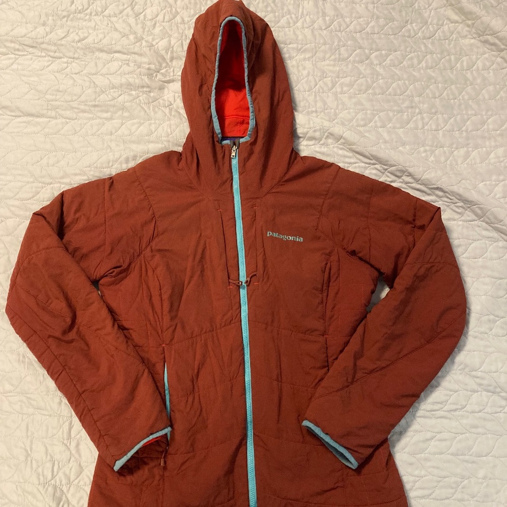 Patagonia Nano Air Puff Jacket with Hoody, Women’s Size Small, Red